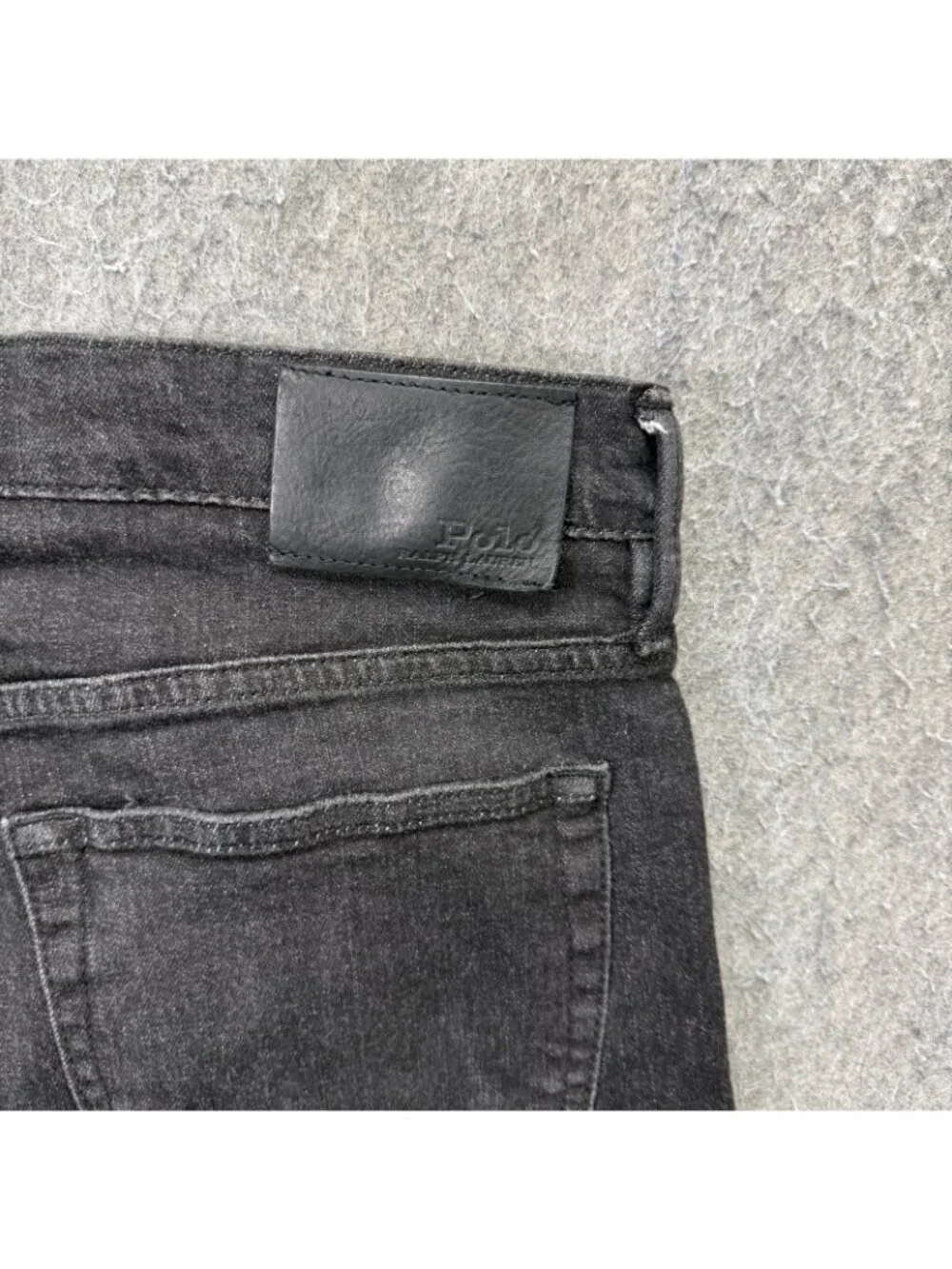Polo Ralph Lauren Thompson Relaxed Jeans Men 34 x 32 Black Stretch